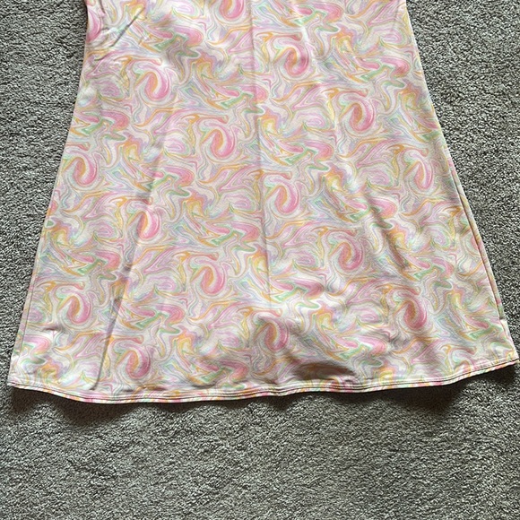 Outdoor Voices Exercise Dress Women’s Large - Pastel Marble/Colorful Swirl -RARE - Picture 11 of 15